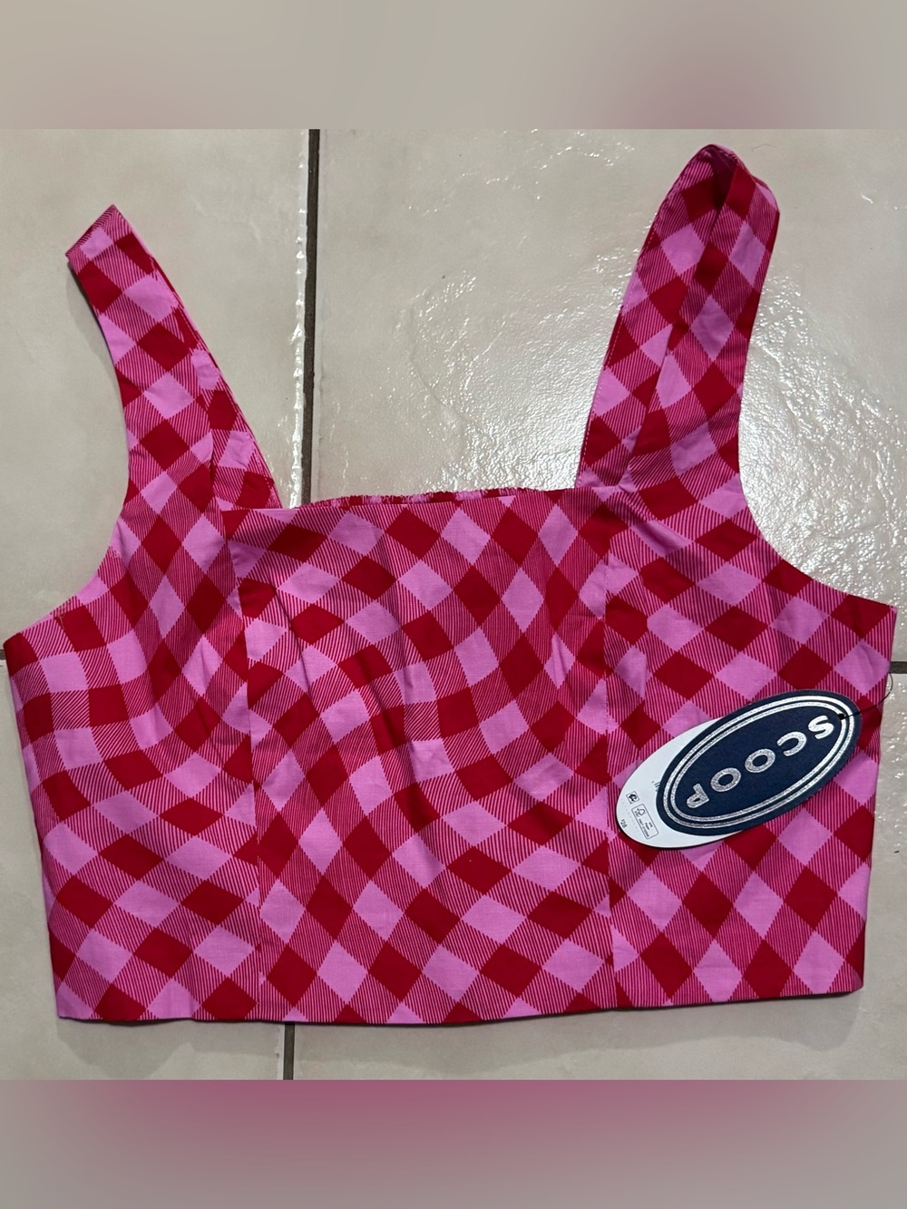 Scoop Square Neck Crop Top